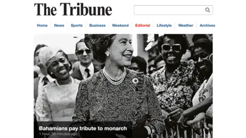 The Tribune Front page of The Tribune