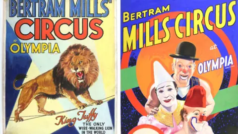 Ewbank's Auctions Bertram Mills Circus posters
