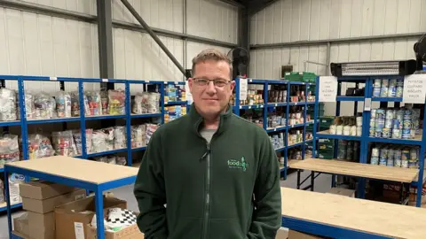 Taff Ely food bank Andrew Butcher from the Taff Ely food bank in Pontyclun