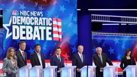 Huw Evans picture agency Televised NBC News debate held in June 2019