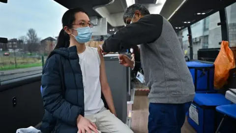 Getty Images Vaccination in Glasgow