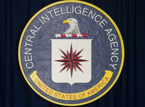SAUL LOEB The seal of the Central Intelligence Agency (CIA) is seen at CIA Headquarters in Langley, Virginia, April 13, 2016
