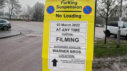 Peter Aitken Parking suspension notice near Verulamium Park