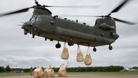 Royal Air Force Chinook helicopter