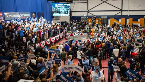 Hannah Long-Higgins Bernie Sanders rally