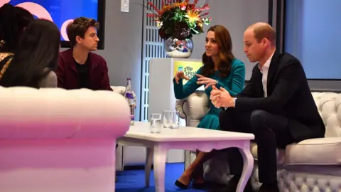 Getty Images The royal couple met Radio 1 Breakfast presenter Greg James