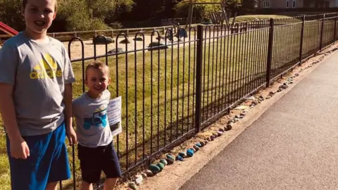 Gemma Keech Snake made of rocks