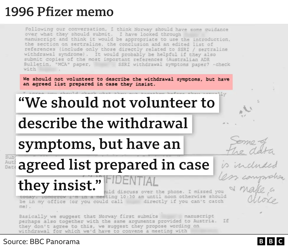 A confidential Pfizer memo