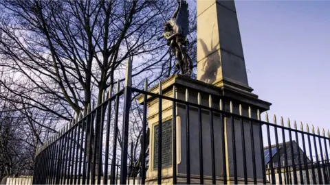 Black Snow: Stephen Linstead Rescue League memorial on Doncaster Road, Barnsley