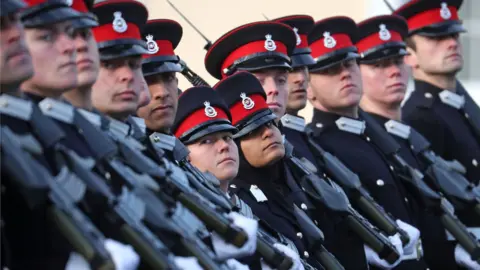 Getty Images Cadets at Sandhurst