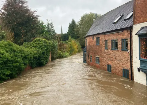 BBC Flooding in Ashbourne, Derbyshire