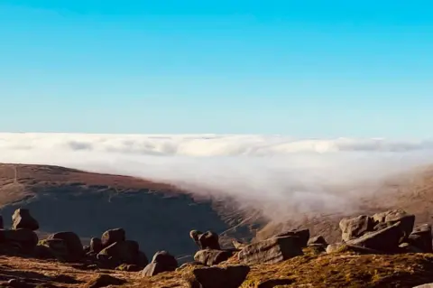 Hayley Pearson Cloud inversion at Kinder Scout