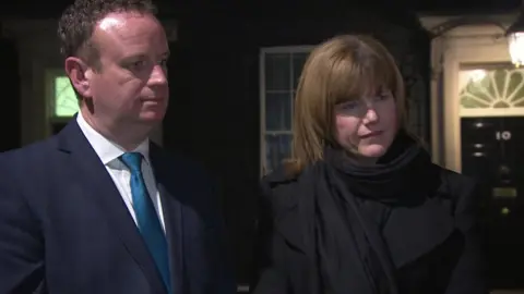 Stephen Kelly from Manufacturing NI and Claire Guinness from Warrenpoint Harbour were at the meeting in Downing Street