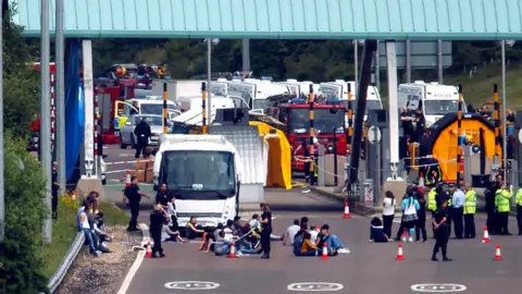 Getty Images Emergency service on the M6 Toll