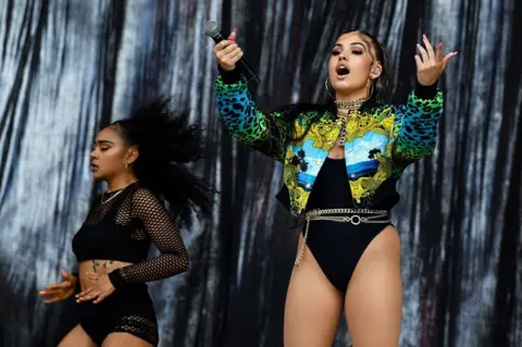 Getty Images Mabel on the main stage on Friday