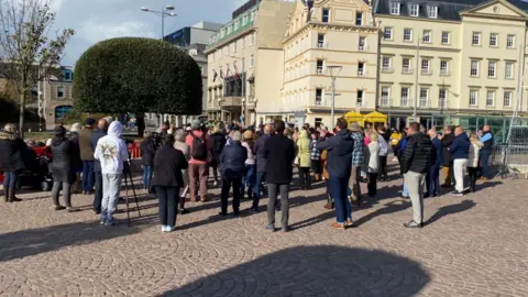 Abuse memorial protest
