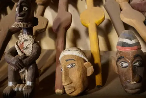 Clair MacDougall A collection of marionette heads