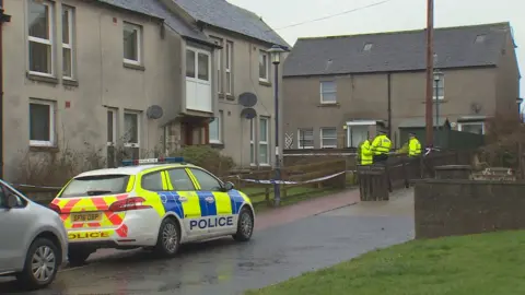 BBC Crime scene at Biggar