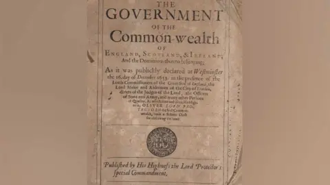 Cromwell Museum Commonwealth constitution