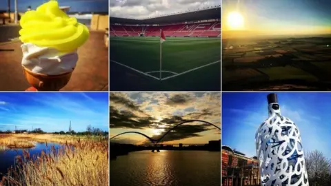 BBC Composite of Teesside images