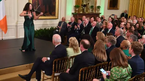 Getty Images St Patrick's Day celebrations in the White House in 2022