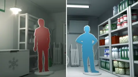 Alertswiss Tim the unready (L) is contrasted with Tom the ready, in this government video