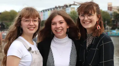 Lily Fitzgibbon Climate strike organisers Lily, Milly and Heulwen