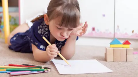 Getty Images girl drawing