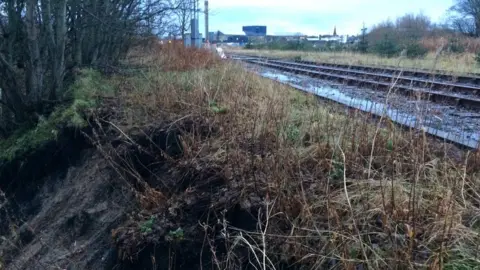 ScotRail Landslip at Wick