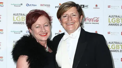 Getty Images Christine Forster with Virginia Edwards