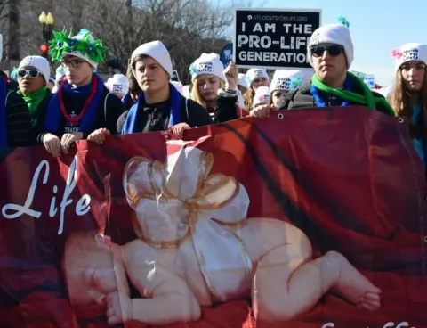 Getty Images the march for life campaigners