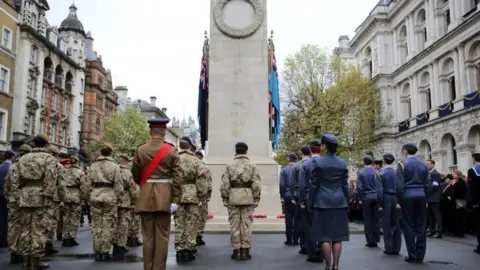 PA the Western Front Association"s annual service of remembrance at the Cenotaph, Whitehall