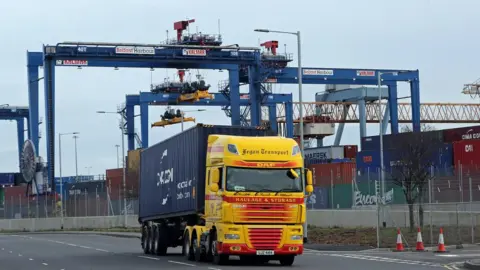 PA Media Belfast port