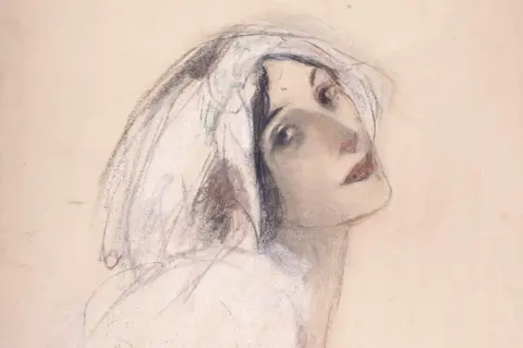 Museum of London Anna Pavlova drawing