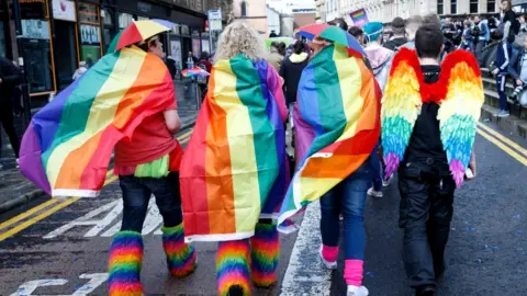 Getty Images Pride march in Glasgow