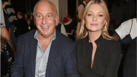 Getty Images Sir Philip Green and Kate Moss