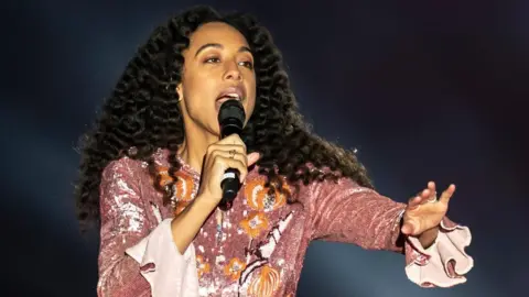 PA Media Corinne Bailey Rae performs during The Awakening at Headingley Stadium in Leeds which celebrates the city's cultural past, present and future at the start of Leeds Year of Culture 2023