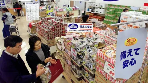 Getty Images Japanese shoppers