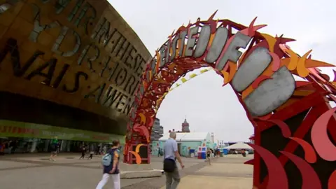 BBC The 2018 National Eisteddfod was held in Cardiff