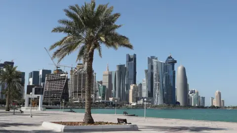 AFP View from the corniche in Doha, Qatar