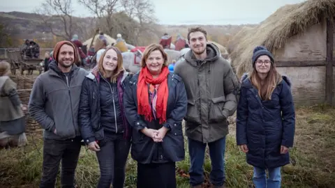 David Eustace Fiona Hyslop visits Outlaw King