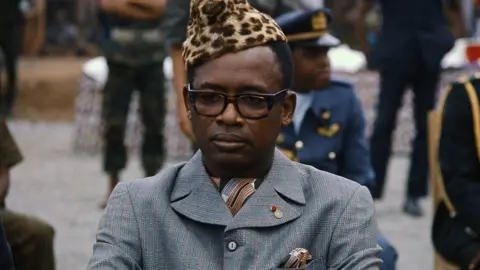 Getty Images Mobutu Sese Seko pictured in the 1970s