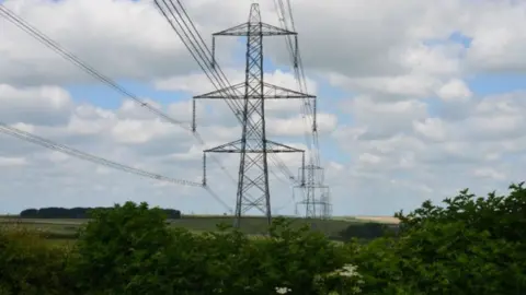 National Grid Pylons in Dorset