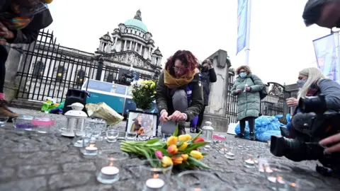 Pacemaker Vigil outside Belfast City Hall