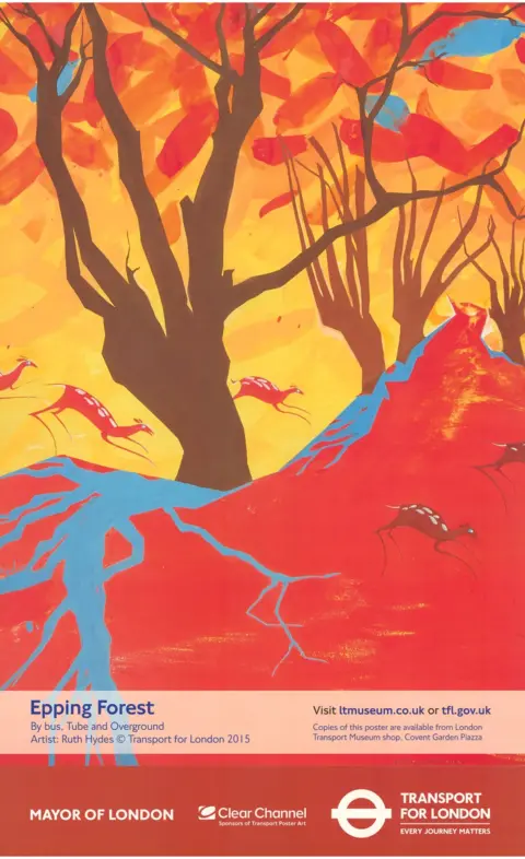 London Transport Museum/Ruth Hydes Epping Forest poster