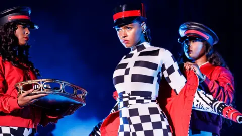 Getty Images Janelle Monae on stage at Primavera Sound