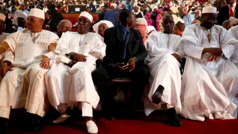 Reuters Guests attend the presidential inauguration ceremony of Mali's President Ibrahim Boubacar Keita in Bamako, Mali September 4, 2018.