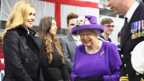 Getty Images Katherine Jenkins meets the Queen in 2017