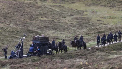 PETER JOLLY NORTHPIX Filming in Glen Coe