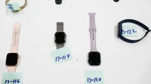 Getty Images Image of victims smart watches.